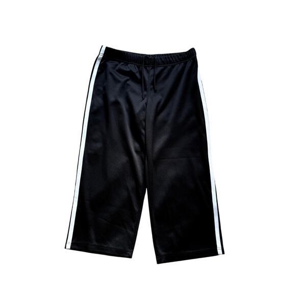 Women's Black and White Athleisure Capris Crops Size Medium - Picture 1 of 4